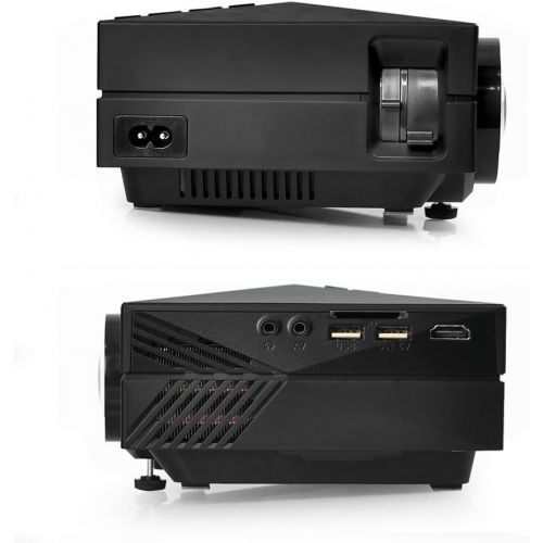  1080P Compact Digital Multimedia Projector - HD Support 1000 Lumens Adjustable 50”-130” Size Projection Built-in Stereo Speakers HDMI Ports & Remote Control - Pyle