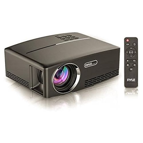  Pyle Multimedia Home Theater Projector - Portable HD 1080p LED with USB HDMI Digital Data System Projection for Entertainment Video Photo Game Full Cinema Movie in Your Laptop - PR