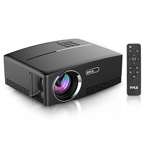  Pyle Multimedia Home Theater Projector - Portable HD 1080p LED with USB HDMI Digital Data System Projection for Entertainment Video Photo Game Full Cinema Movie in Your Laptop - PR