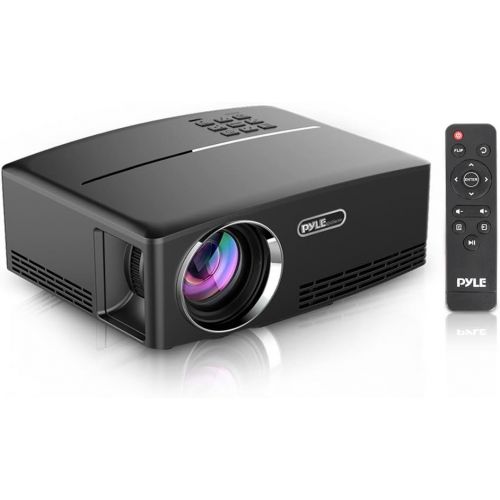  Pyle Multimedia Home Theater Projector - Portable HD 1080p LED with USB HDMI Digital Data System Projection for Entertainment Video Photo Game Full Cinema Movie in Your Laptop - PR