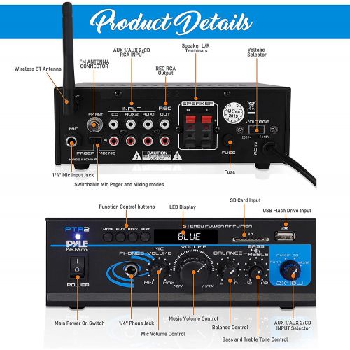  PYLE Audio - PYLE PRO PTA2