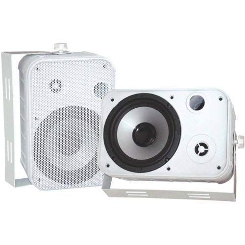  Pyle 6.5 White 500-Watt Indoor/Outdoor Waterproof Speakers