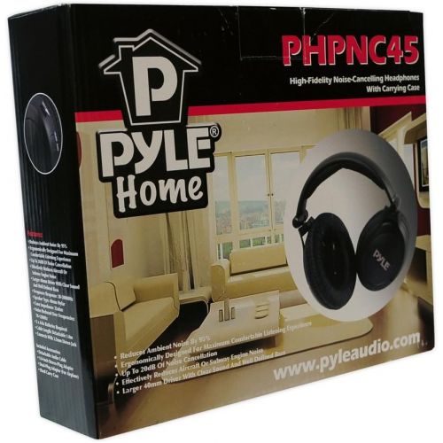  Pyle Home PHPNC45 High-Fidelity Noise-Canceling Headphones with Carrying Case