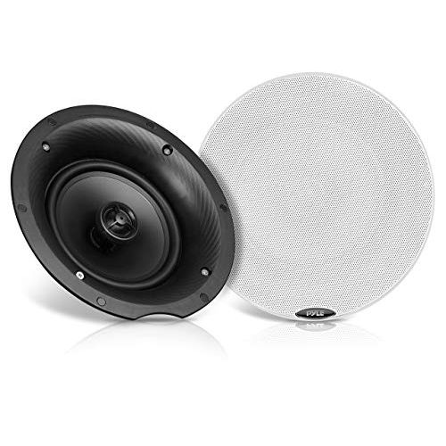  Pyle 5.25” Pair Bluetooth Universal Flush Mount In-wall In-ceiling 2-Way Speaker System Dual Polypropylene Cone & Polymer Tweeter Stereo Sound 240 Watts (PDICBT57),Black