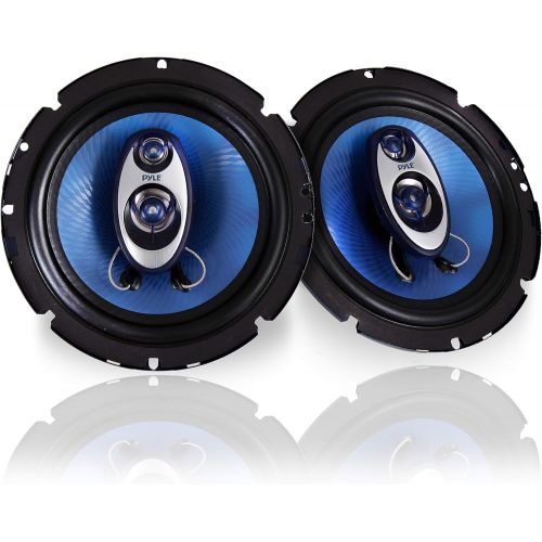  6.5 Three-Way Sound Speaker System - Pyle PL63BL & SCOSCHE SAGMHR634B 2007 to 2015 Select GM 6.5” or 6.75” Speaker Adapter, Pair