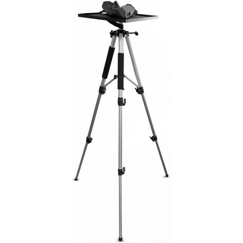  Pyle Video Projector Mount Stand, Adjustable Height 20.5in-59in, Rotating Stand, Tripod Legs, Anti Slip Rubber, Easy Assemble, Includes Plate and Travel Bag for Home, Office or Cla