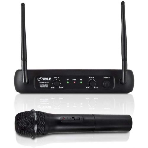  Pyle Pro Bodypacks, Lavaliers, Headsets VHF Wireless Microphone System (2 Pack)