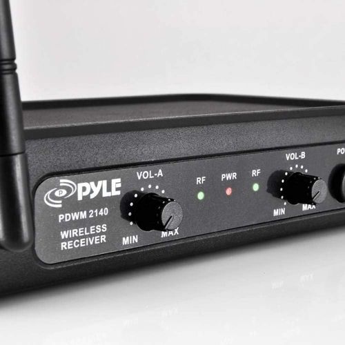  Pyle Pro Bodypacks, Lavaliers, Headsets VHF Wireless Microphone System (2 Pack)