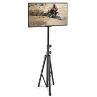 Pyle Premium LCD Flat Panel TV Tripod, Portable TV Stand, Foldable Stand Mount, Fits LCD LED Flat Screen TV Up To 60, Adjustable Height, 67 lbs Weight Capacity, VESA 75, 100, 200mm
