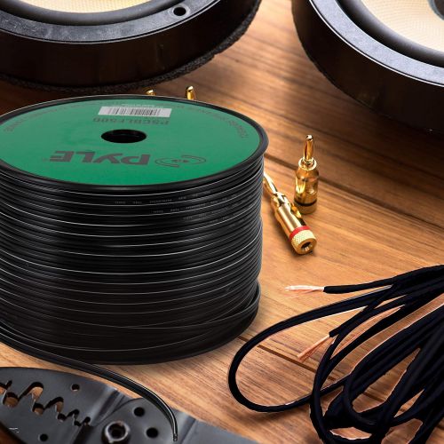  Pyle-PSCBLF500 500 Feet 12 AWG Spool Speaker Cable with Rubber Jacket