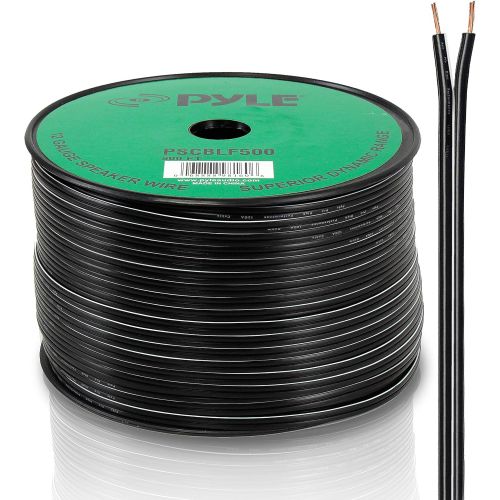  Pyle-PSCBLF500 500 Feet 12 AWG Spool Speaker Cable with Rubber Jacket