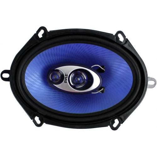  4) New Pyle PL573BL 5x7 600 Watts 3-Way Car Coaxial Speakers Stereo Blue Four