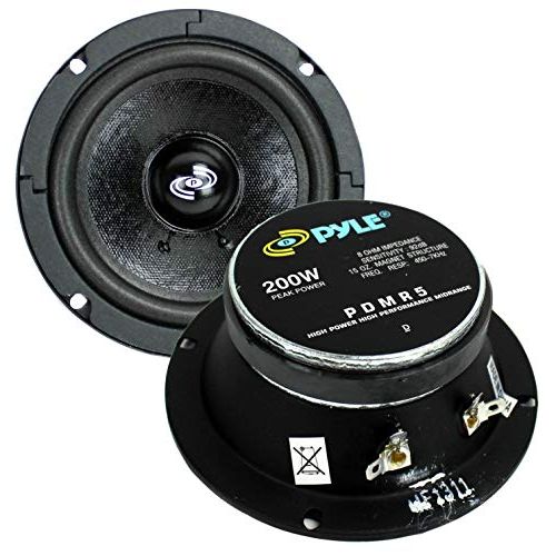  2) PYLE Pro PDMR5 5 400W Car DJ/Home Mid Bass MidRange Speakers Drivers Audio