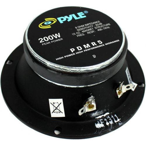  2) PYLE Pro PDMR5 5 400W Car DJ/Home Mid Bass MidRange Speakers Drivers Audio