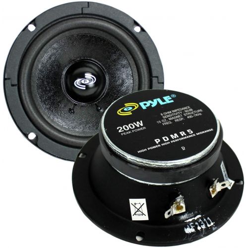  2) PYLE Pro PDMR5 5 400W Car DJ/Home Mid Bass MidRange Speakers Drivers Audio