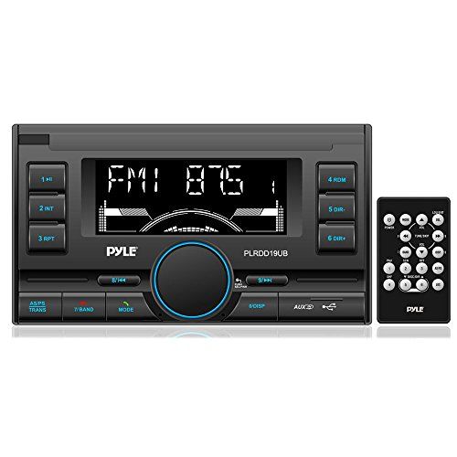  Pyle PLRDD19UB Bluetooth Digital Receiver with USB/SD Card Readers, AM/FM Radio, AUX Input, Remote Control, Double-DIN