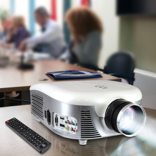  Pyle PRJD907 Widescreen,1080p HD Support,Up to 140-Inch Display LED Projector