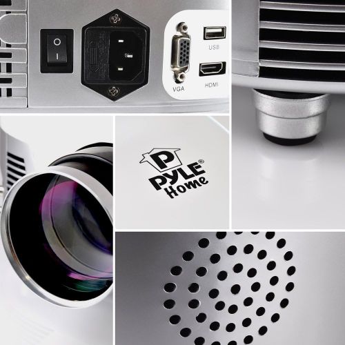  Pyle PRJD907 Widescreen,1080p HD Support,Up to 140-Inch Display LED Projector