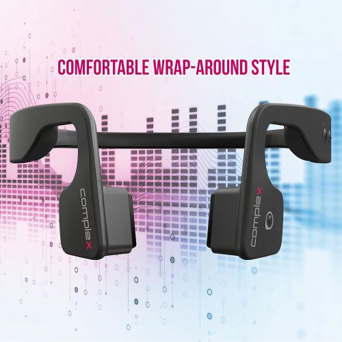  Open Ear Bone Conduction Headphones - Stereo Headset w/ Revolutionary Bone Induction Technology for Smart Running, Cycling, and Sports - Wireless Bluetooth Audio, Call Mic - Pyle P