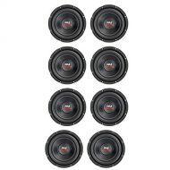 Pyle PLPW8D 8 800W Car Audio Subwoofer Sub Power Woofer 4 Ohm Black (8 Pack)