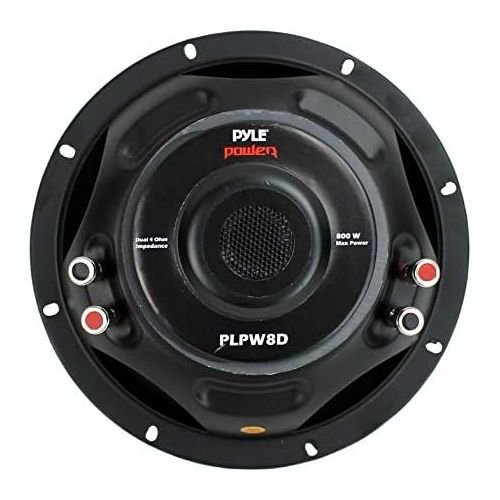  Pyle PLPW8D 8 800W Car Audio Subwoofer Sub Power Woofer 4 Ohm Black (8 Pack)