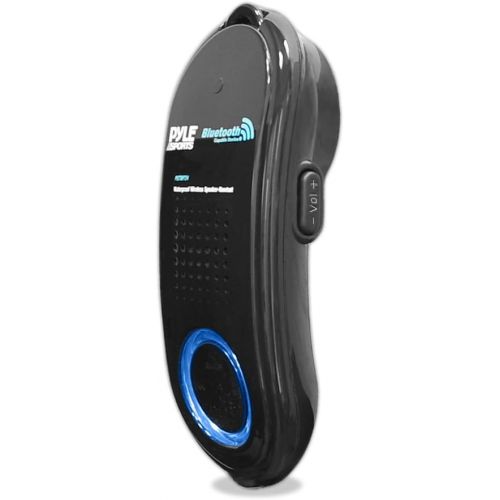  Portable Wireless Waterproof Handset Speaker - Bluetooth Compatible Rechargeable Battery Powered Shower Outdoor Loud Speaker w/ Microphone - USB Charger - iPhone, Android - Pyle PB