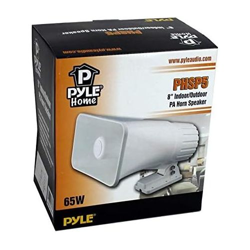  4) Pyle PHSP5 8 65W 8-Ohm Indoor & Outdoor PA Horn Speaker 65 Watts, White