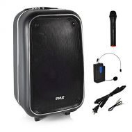 Pyle 12 Inch Full Range Portable Bluetooth Karaoke Loudspeaker, Karaoke Microphone, Built-in Rechargeable Battery with FM Radio. (PWMA1225BT), Black