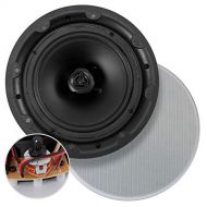 PYLE PDIC6LT Ceiling and Wall Mount Speaker - 6.5” 2-Way 70V Audio Stereo Sound Subwoofer Sound with Dome Tweeter, 500 Watts, in-Wall & in-Ceiling Flush Mount for Home Surround Sys