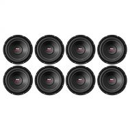 Pyle 10 1000 Watts Car Steel Basket Power DVC Dual 4 Ohm Subwoofer (8 Pack)