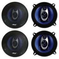 PYLE PL53BL 5.25 400W 3-Way Car Audio Triaxial Speakers Stereo TWO PAIRS