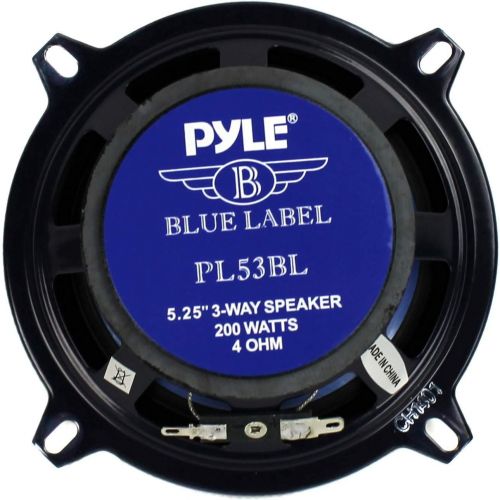  PYLE PL53BL 5.25 400W 3-Way Car Audio Triaxial Speakers Stereo TWO PAIRS