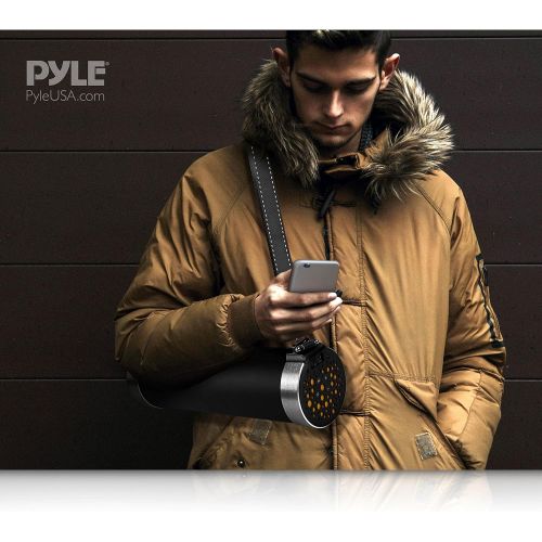  Pyle AZPBMSPG19 Portable Bluetooth Wireless Boombox Stereo System Built-in Rechargeable Battery MP3/Micro SD Reader FM Radio Black