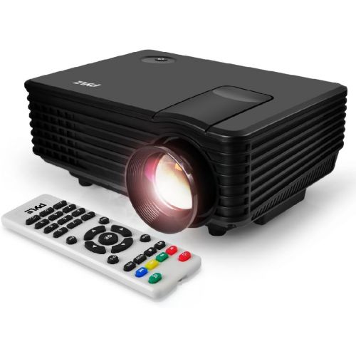  Portable Video Projector Full HD with Remote - Home Theater Projector Tv Digital Movie Projector - 1080p Support 80 Led LCD Display USB/HDMI Mac,Computer and Laptop - Pyle PRJG88