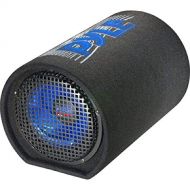 8-Inch Carpeted Subwoofer Tube Speaker - 400 Watt High Powered Car Audio Sound Component Speaker Enclosure System w/ 2” Aluminum Voice Coil, 4 Ohm, 30Hz-700kHz Frequency - Pyle PLT