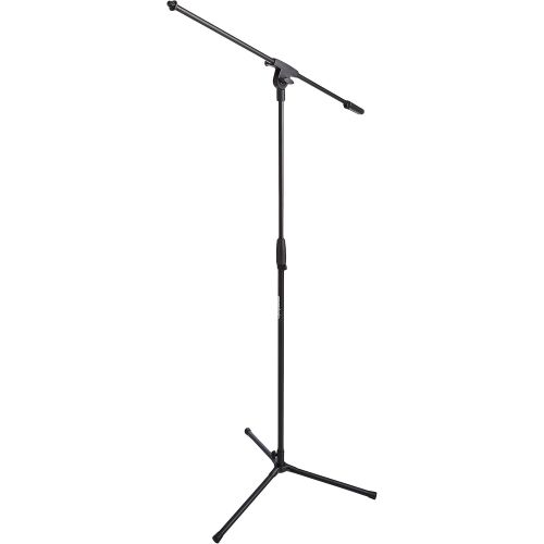  Classic Retro Dynamic Vocal Microphone - Pyle PDMICR42SL (Silver) & Amazon Basics Tripod Boom Microphone Stand