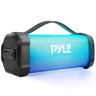 Pyle Wireless Portable Bluetooth Boombox Speaker - 300 Watt Rechargeable Boom Box Speaker Portable Music Barrel Loud Stereo System with AUX Input, MP3/USB Port, Fm Radio, 2.5 Tweeter -