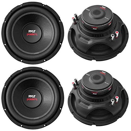  Pyle PLPW15D 15 8000W Car Subwoofer Audio Power Subs Woofers DVC, 2 Pack with Black Steel Basket, Non Press Paper Cone and 4 Ohm Impedance