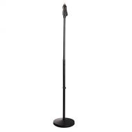 Pyle Universal Microphone Stand - M-6 Mic Mount Holder and Height Adjustable from 27.5” to 57.5” Inch High w/ Compact Round Base Plate - Quick Setting Lock-Tight Knob Lightweight a