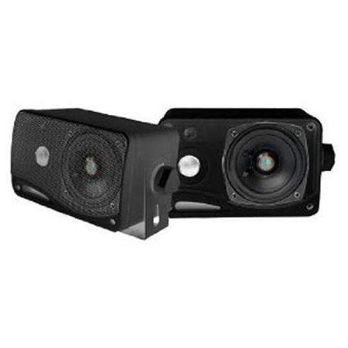  Pyle PLMR24B Marine 3.5 200w 3-Way Weather Proof Mini Box Outdoor Pair of Speakers Black