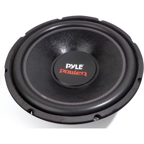  15 Pyle PLPW15D 2000w Single Speaker Car Audio Subwoofer Dual Coil with GTMAT 80mil Ultra Sound Deadener License Plate Kit