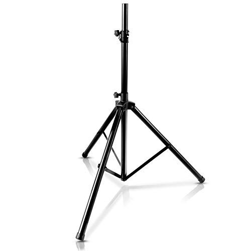  Pyle Universal Speaker Tripod Stand Mount - 6 Sound Equipment Holder Height Adjustable Up to 70 Inches For Speakers w/ 35mm Compatible Insert Perfect For Home, On Stage or In Studi