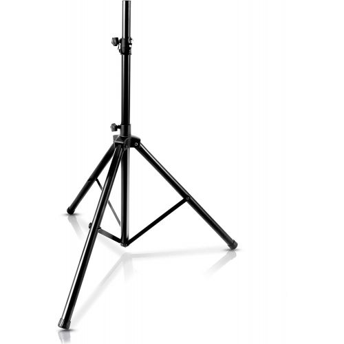  Pyle Universal Speaker Tripod Stand Mount - 6 Sound Equipment Holder Height Adjustable Up to 70 Inches For Speakers w/ 35mm Compatible Insert Perfect For Home, On Stage or In Studi