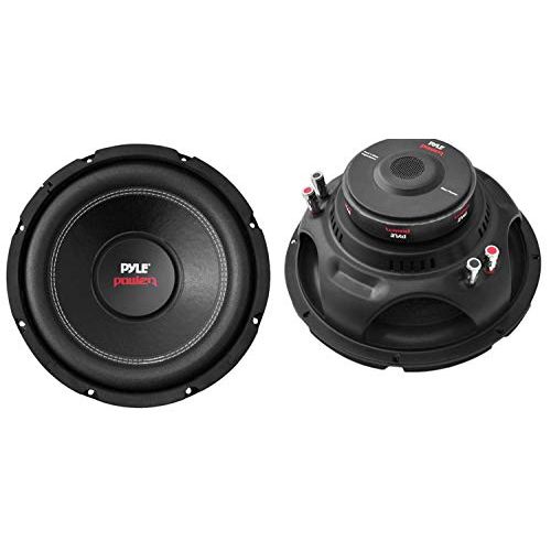  Pyle PLPW10D 10 2000W Car Subwoofer Audio Power Subs Woofers DVC 2 Pack with Black Steel Basket, Non Press Paper Cone and 4 Ohm Impedance