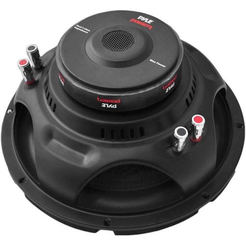  Pyle PLPW10D 10 2000W Car Subwoofer Audio Power Subs Woofers DVC 2 Pack with Black Steel Basket, Non Press Paper Cone and 4 Ohm Impedance