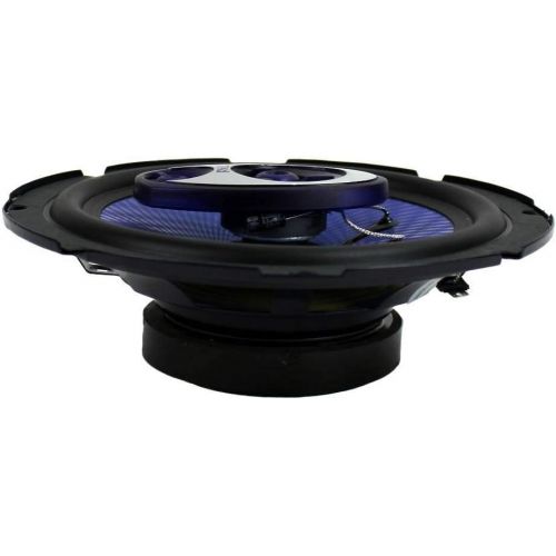  4 New Pyle PL63BL 6.5 720 Watt 3-Way Car Audio Coaxial Speakers Blue Stereo