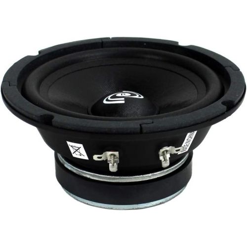  2) Pyle PDMR6 6.5 600W Car Mid Bass MidRange Woofer Audio Speakers 8 Ohm Black