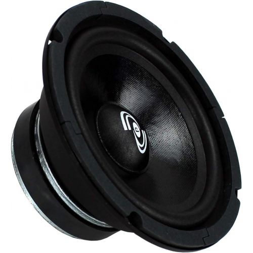  2) Pyle Pro 8 Inch 360 Watt 8-Ohm Black Driver Mid Range Audio Speakers PDMR8