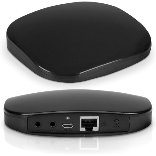  Pyle Wireless Audio Receiver - Connect to Any Audio Player to Stream Music WIFI Over Apple Airplay or Android