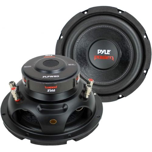  Pyle 8 1600W DVC 4-Ohm Car Audio Subwoofer Speaker Set, 2pk PLPW8D